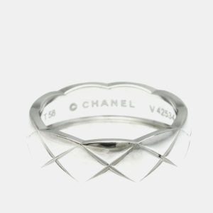 Chanel Coco Crush Ring Medium Model White Gold 18K Band Ring EU 58, Rings - Luxury Closet catalog