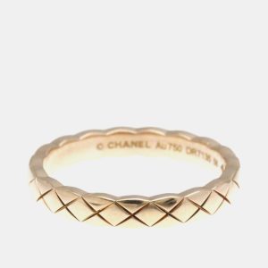 Chanel Coco Crush Mini 18K Pink Gold Band Ring EU 56, Rings - Luxury Closet catalog