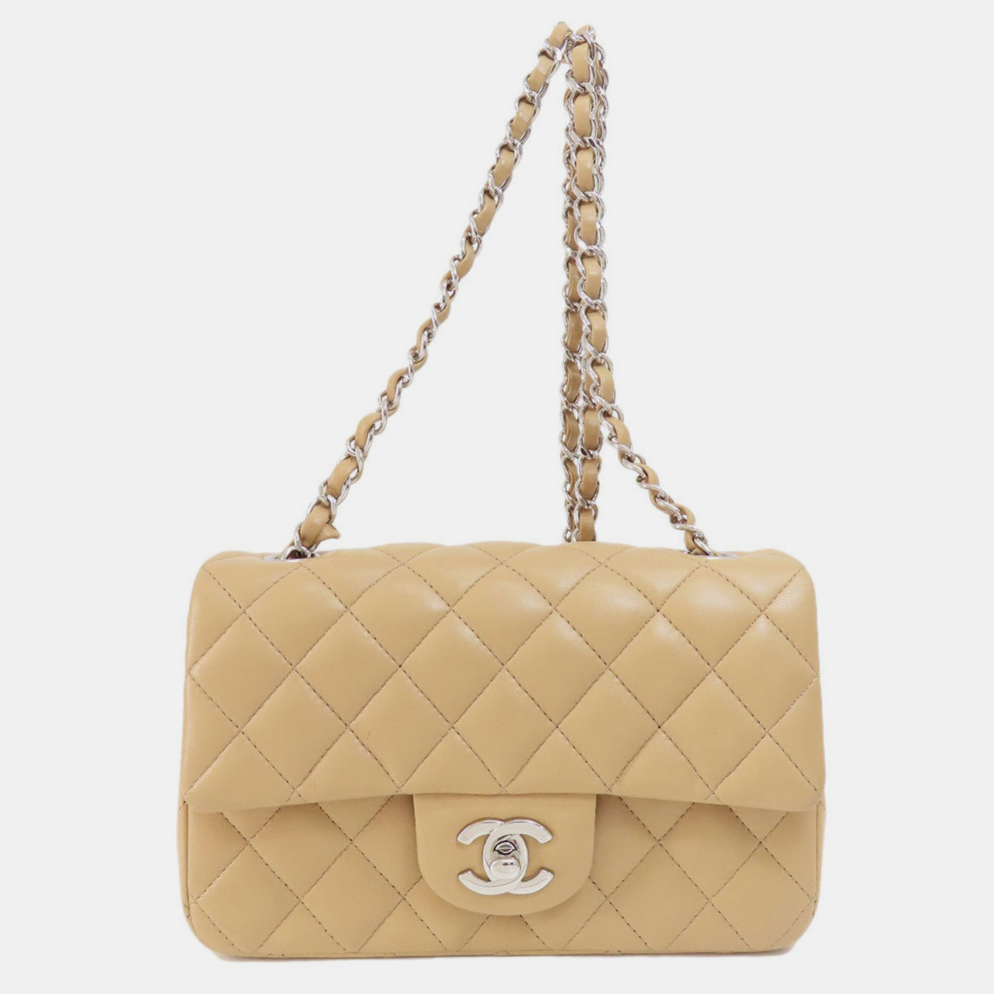 Chanel Beige Leather Mini Classic Single Flap Shoulder Bags, Shoulder Bags - Luxury Closet catalog