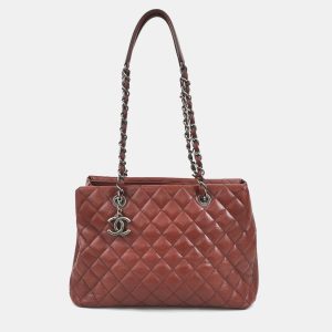 Chanel Bordeaux Quilted Caviar Large City Shopping Tote Bag, Tote Handbags - Luxury Closet catalog
