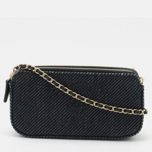 Chanel Navy Blue Canvas  Deauville Wallet On Chain, Wallets & Money Clips - Luxury Closet catalog
