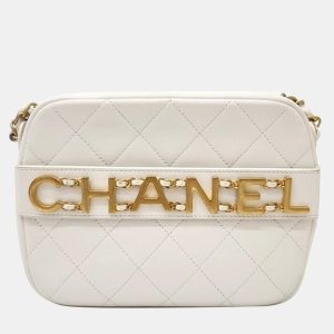 Chanel White Leather Camera Shoulder Bag, Handbags - Luxury Closet catalog