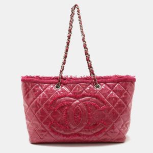 Chanel Pink PVC and Tweed Funny Tote Bag, Tote Handbags - Luxury Closet catalog