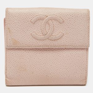 Chanel Pink Caviar Leather CC Compact Wallet, Wallets & Money Clips - Luxury Closet catalog