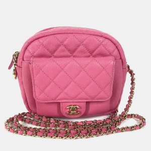 Chanel Pink Caviar Quilted CC Day Camera Case, Handbags - Luxury Closet catalog