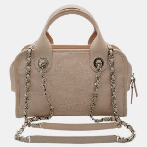 Chanel Pink Quilted Caviar Small Deauville Bowling Bag, Tote Handbags - Luxury Closet catalog