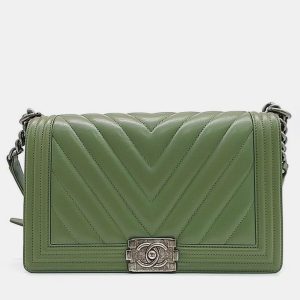 Chanel Chevron Boy Bag New Medium, Shoulder Bags - Luxury Closet catalog