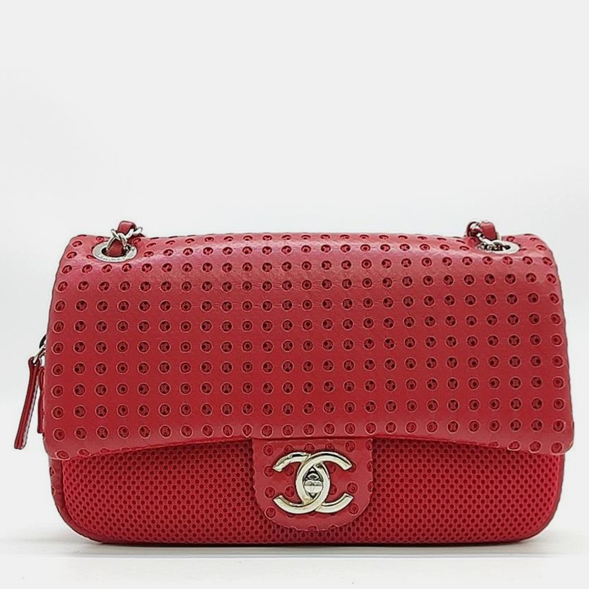 Chanel Punching Mesh Chain Shoulder Bag, Shoulder Bags - Luxury Closet catalog