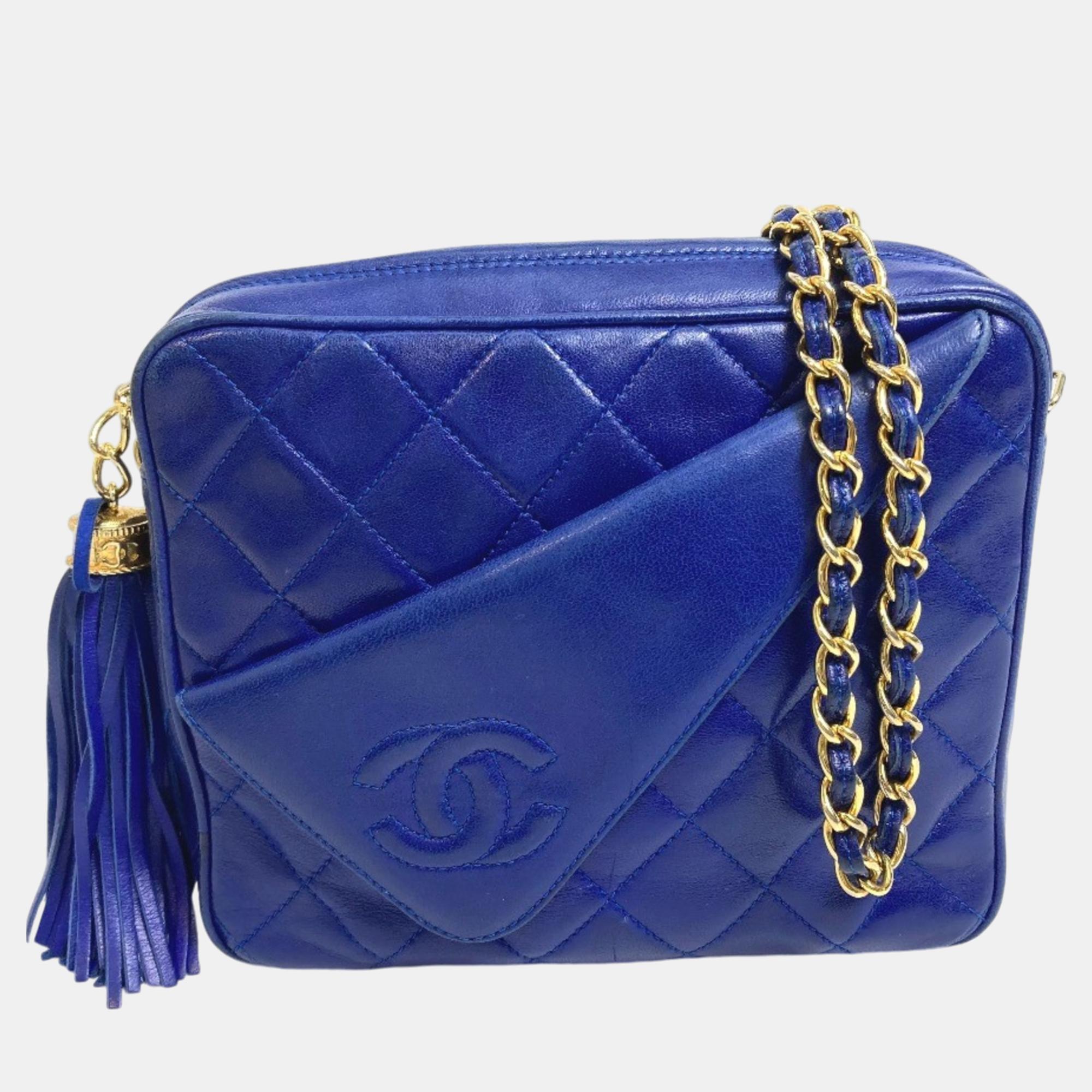 Chanel blue CC Mark CC shawl Shoulder Bag, Shoulder Bags - Luxury Closet catalog