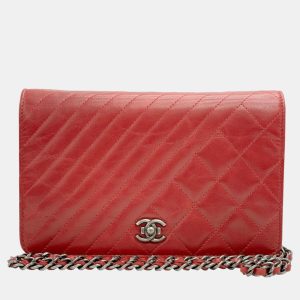 Chanel Red Calf Leather Matelasse Boy Chain Wallet, Wallets & Money Clips - Luxury Closet catalog