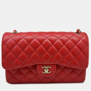Chanel Cabiah Red Deca Matelasse 30 Shoulder Bag, Shoulder Bags - Luxury Closet catalog