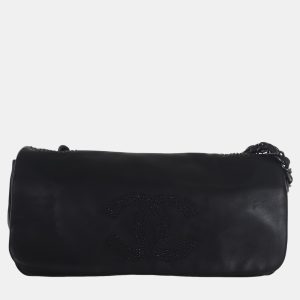Chanel Black Lambskin Studded CC East West Shoulder Bag, Shoulder Bags - Luxury Closet catalog