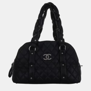 Chanel Black Quilted Leather Lady Braid Bowler Bag, Shoulder Bags - Luxury Closet catalog