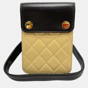 Chanel Black x Beige Pochette Waist Pouch, Wallets & Money Clips - Luxury Closet catalog