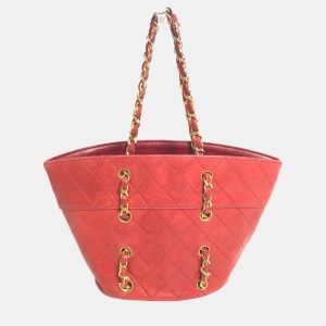 Chanel Red Gold vintage Chain Shoulder Bag, Shoulder Bags - Luxury Closet catalog