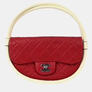 Chanel Red Lambskin Hula Hoop Handbag, Shoulder Bags - Luxury Closet catalog