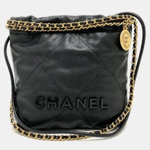 Chanel Black Caviar Skin Matelasse Chanel 22 Bag, Shoulder Bags - Luxury Closet catalog