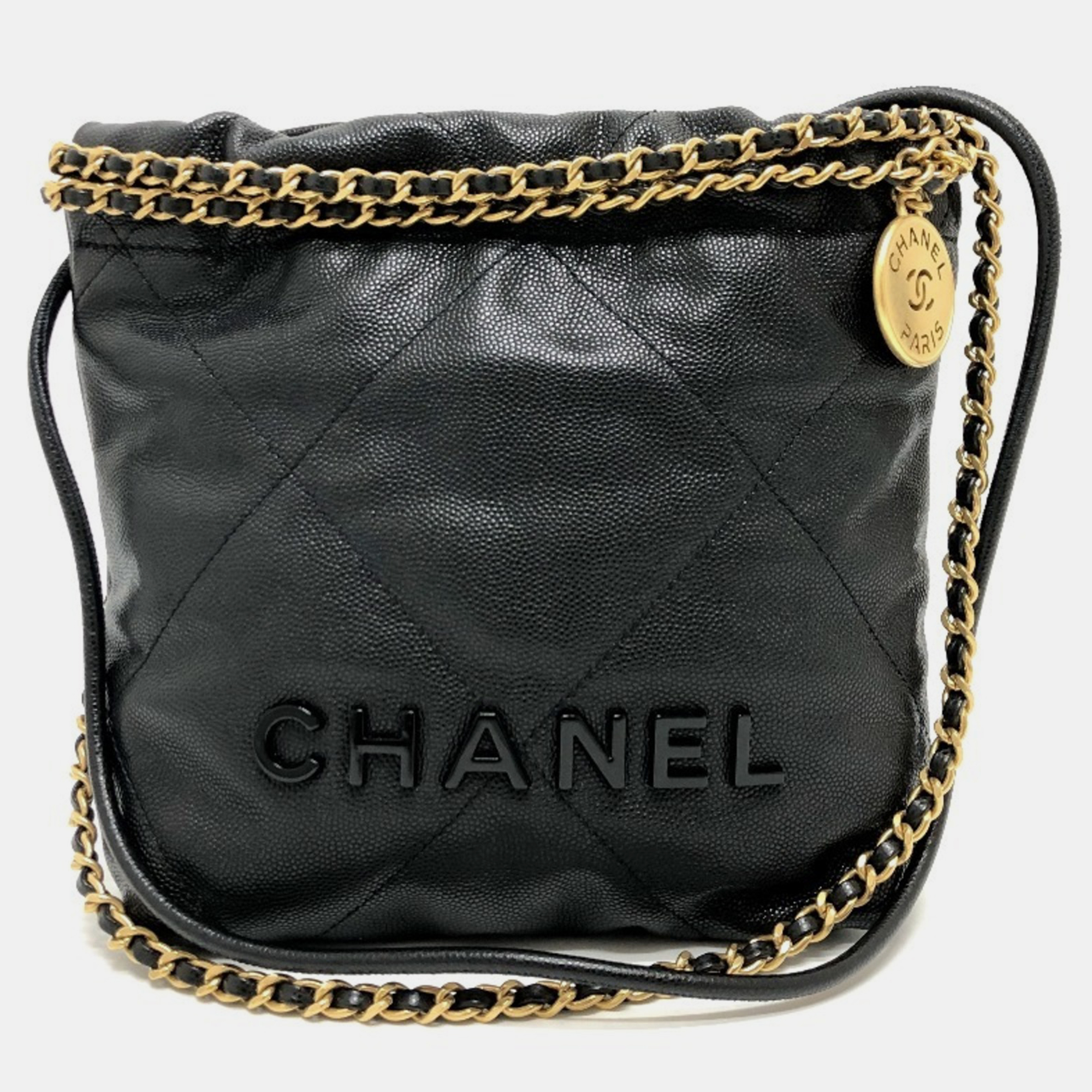 Chanel Black Caviar Skin Matelasse Chanel 22 Bag, Shoulder Bags - Luxury Closet catalog