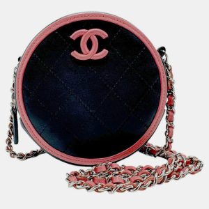 Chanel Leather Navy x Pink Shoulder Bag, Shoulder Bags - Luxury Closet catalog