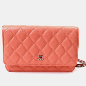 Chanel Salmon Pink Timeless Classic Chain Wallet Shoulder Bag, Wallets & Money Clips - Luxury Closet catalog
