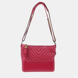 Chanel Pink Calfskin Medium Gabrielle Chevron Shoulder Bag, Shoulder Bags - Luxury Closet catalog