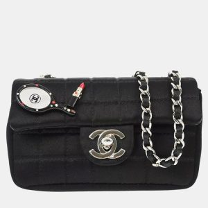 Chanel Black Satin Choco Bar Lipstick Shoulder Bag, Shoulder Bags - Luxury Closet catalog