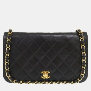 Chanel Black Matelasse Lambskin Gold Chain Shoulder Bag, Shoulder Bags - Luxury Closet catalog