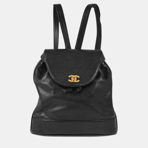 Chanel Black Calfskin Triple CC Backpack, Backpacks - Luxury Closet catalog