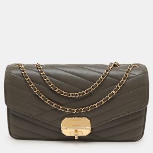 Chanel Green Chevron Quilted Leather Gabrielle Flap Bag, Shoulder Bags - Luxury Closet catalog