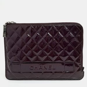 Chanel Purple Patent Leather patent clutch bag, Clutches & Special Occasion Bags - Luxury Closet catalog