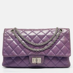 Chanel Purple Quilted Leather Classic 227 Reissue 2.55 Flap Bag, Shoulder Bags - Luxury Closet catalog