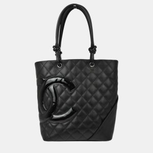Chanel Black Calfskin Cambon Ligne Tote Handbag, Tote Handbags - Luxury Closet catalog