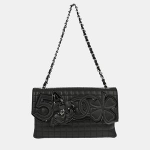 Chanel Black Calfskin Choco Bar Chain Handbag, Shoulder Bags - Luxury Closet catalog