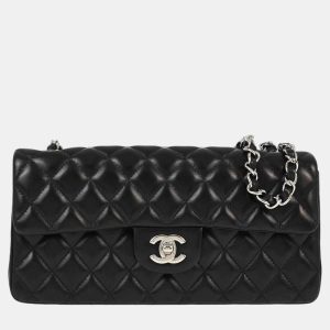Chanel Black Lambskin East West Shoulder Bag, Shoulder Bags - Luxury Closet catalog
