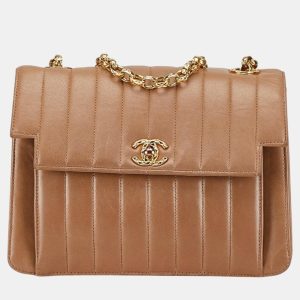 Chanel Brown Lambskin Mademoiselle Coco Mark Chain Shoulder Bag, Shoulder Bags - Luxury Closet catalog