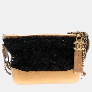 Chanel Tweed Black Seal Gabrielle Small Shoulder Bag, Shoulder Bags - Luxury Closet catalog