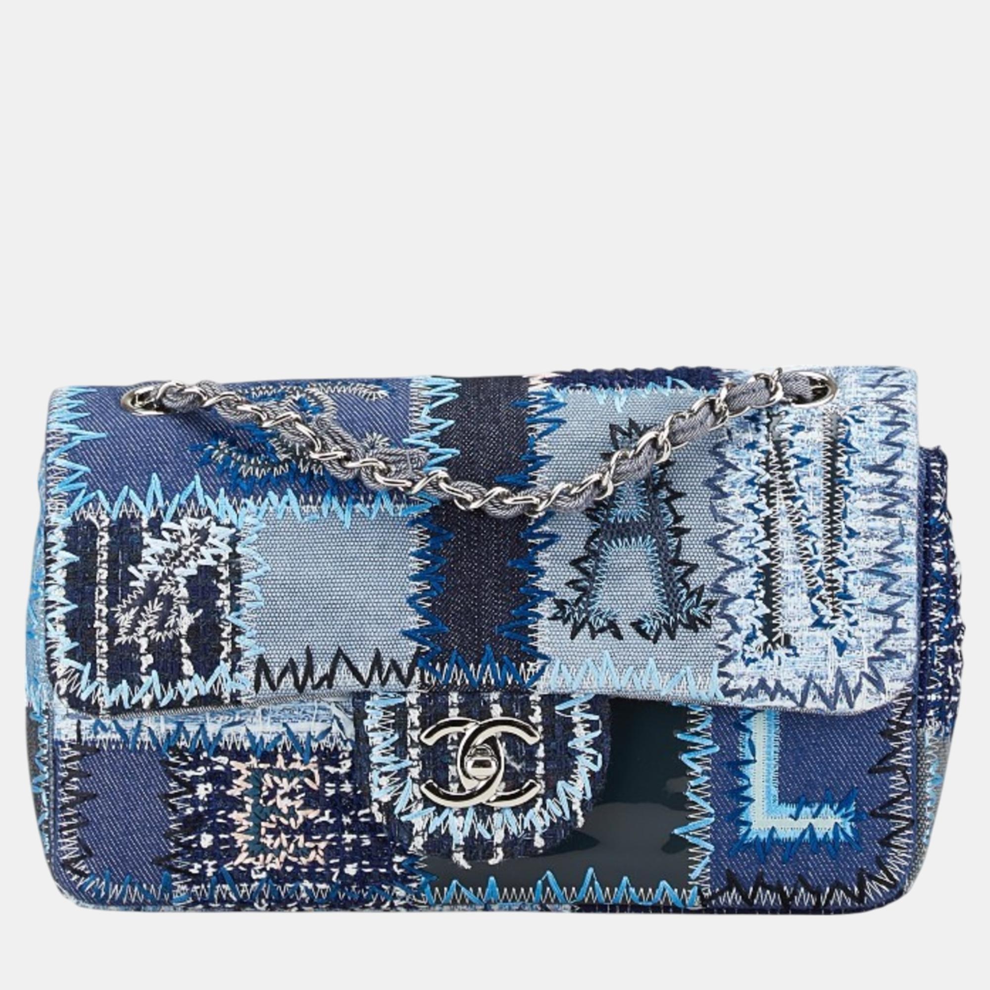 Chanel Multicolor Denim Coco Mark Patchwork Chain Shoulder Bag, Shoulder Bags - Luxury Closet catalog