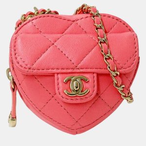 Chanel Pink Quilted Leather CC In Love Shoulder Bag, Handbags - Luxury Closet catalog