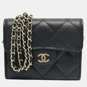 Chanel Black Caviar Leather Coin Purse on Chain, Wallets & Money Clips - Luxury Closet catalog