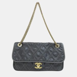 Chanel Black Calfskin Leather Chain Shoulder Coco Mark Bag, Shoulder Bags - Luxury Closet catalog