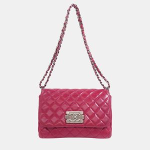 Chanel Red Calfskin Leather Boy Chain Shoulder Bag, Shoulder Bags - Luxury Closet catalog