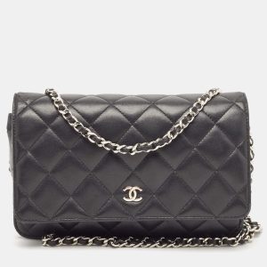 Chanel Black Quilted Leather CC Wallet On Chain, Wallets & Money Clips - Luxury Closet catalog