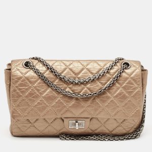Chanel Bronze Quilted Aged Leather 226 Reissue 2.55 Flap Bag, Shoulder Bags - Luxury Closet catalog