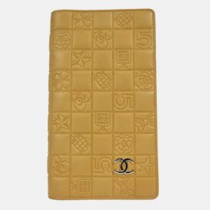 Chanel Beige Lambskin Icon Bifold Wallet, Wallets & Money Clips - Luxury Closet catalog