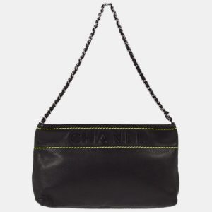 Chanel Black Lambskin Chain Shoulder Bag, Shoulder Bags - Luxury Closet catalog
