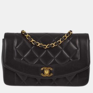 Chanel Black Lambskin Small Diana Shoulder  Bag, Shoulder Bags - Luxury Closet catalog