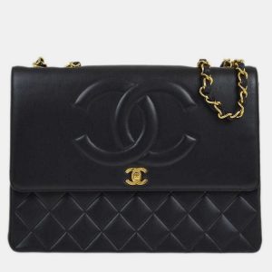 Chanel Black Lambskin Leather Maxi Classic Flap Jumbo Chain Shoulder Bag, Shoulder Bags - Luxury Closet catalog