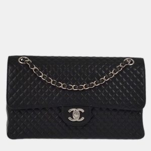 Chanel Black Lambskin Leather Medium Classic Single Flap Bag, Shoulder Bags - Luxury Closet catalog