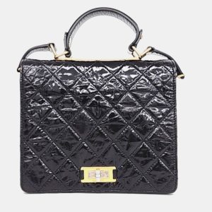 Chanel Black Crinkled Quilted Leather Rita Top Handle Bag, Tote Handbags - Luxury Closet catalog