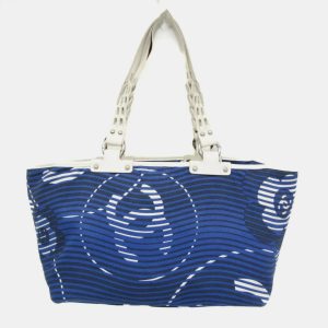 Chanel Cruise Lines Canvas Leather Tote Bag Blue White, Tote Handbags - Luxury Closet catalog